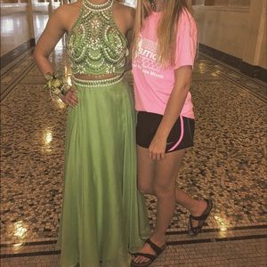 Rachel Allan two piece prom dress